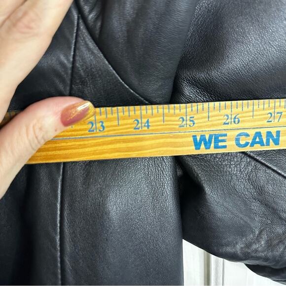 Wilson’s leather jacket red satin lining WL Plus 2x black pockets - Picture 14 of 14